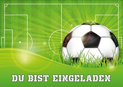 12 x  FUSSBALL Geburtstagseinladungen (1)
