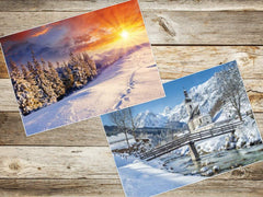 50 x  WINTER LANDSCHAFTEN Postkarten-Set