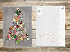 50 x  RETRO Weihnachtskarten-Set