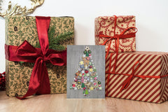 50 x  RETRO Weihnachtskarten-Set