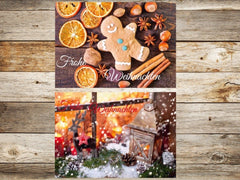 20 x  NOSTALGIE Weihnachtskarten-Set