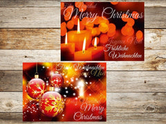 24 x  NOSTALGIE Weihnachtskarten-Set