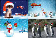 12 x  NOSTALGIE Weihnachtskarten-Set