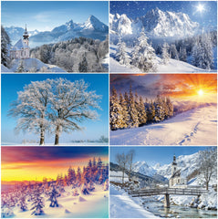 24 x  BUNTER MIX Weihnachtskarten-Set