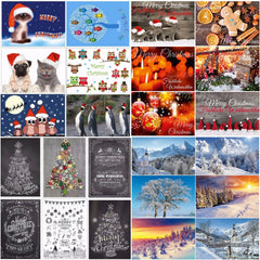 24 x  BUNTER MIX Weihnachtskarten-Set
