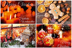 24 x  NOSTALGIE Weihnachtskarten-Set