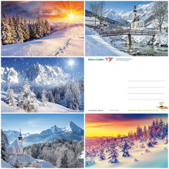 50 x  WINTER LANDSCHAFTEN Postkarten-Set
